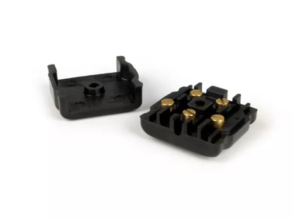 Motor kabel doos -IMPORT- Vespa GS160 / GS4 (VSB1T), SS180 (VSC1T) - incl. schroeven