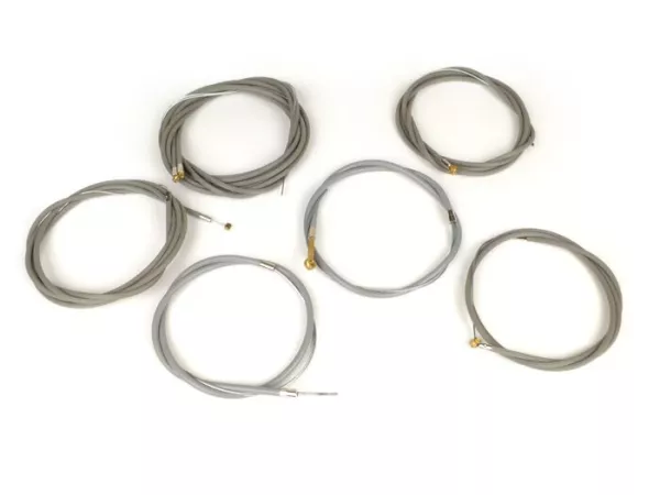 Juego de trenes - CALIDAD OEM, vintage - Vespa PX (1978-1984), Rally, Sprint, GS160 / GS4, SS180, VNA, VNB, VBA, VBB, Super, PTFE - gris cruzado