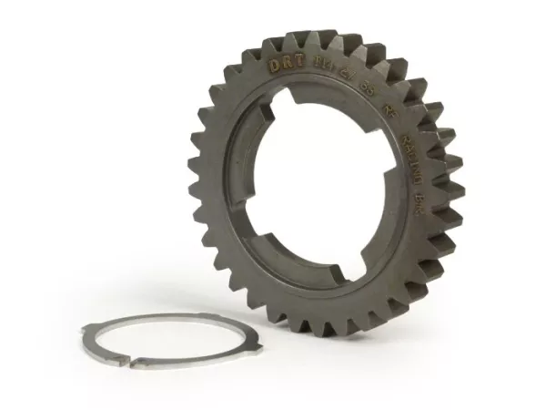 Versnelling 4 -DRT- Vespa PX oud, PX Lusso, T5 125cc, Cosa, Rally - 125-150-180-200cc - (lang +2) - 33 tanden
