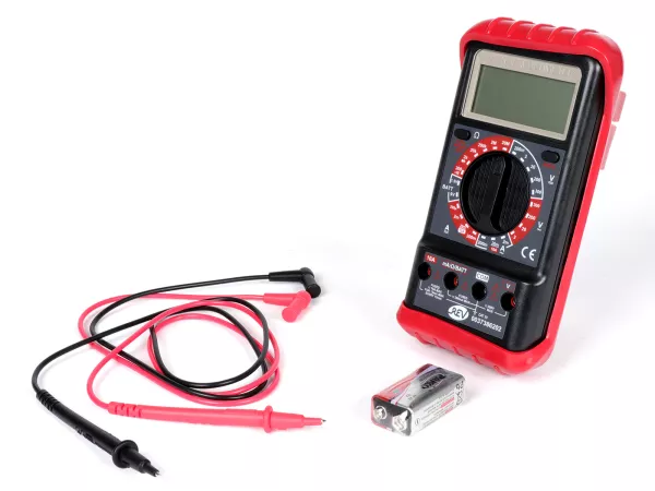 Digital multimeter -CTM-REV Check-202 2V - 250V- med gummihölster, akustisk kontinuitetstestare