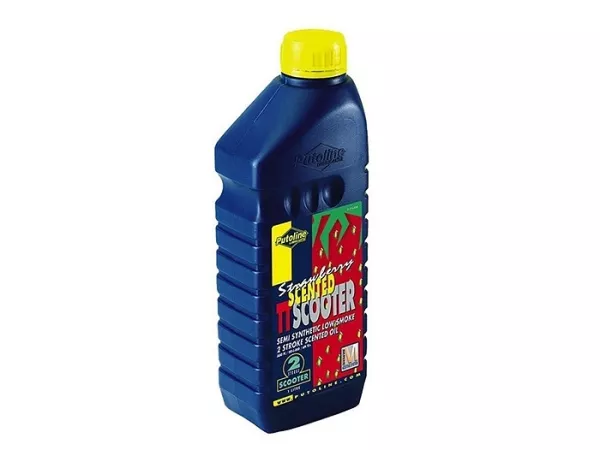 Olie -PUTOLINE TT- 2-takt synthetisch met aardbeigeur - 1000ml