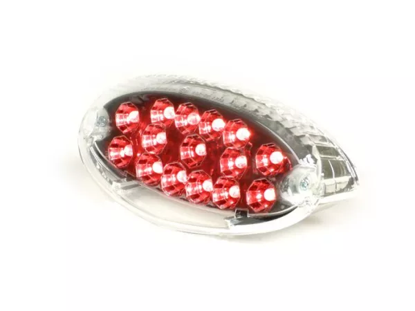 Lampu belakang -BGM STYLE LED kaca bening - Peugeot Ludix