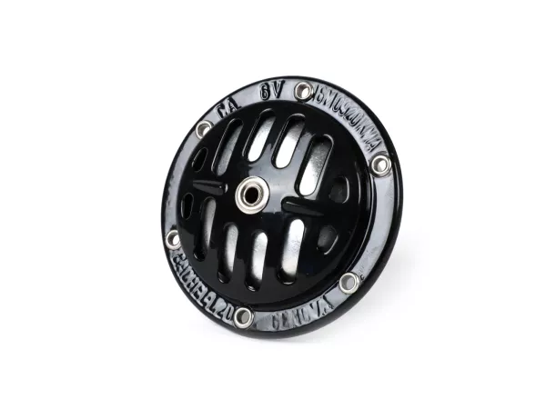 Horn -BACHEL 6V AC, Ø72mm- Vespa VNB1T, VNB2T, VNB3T (models without battery) - screwed cable clamp
