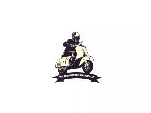 Sticker -60x60mm- Weltkulturerbe Blechroller“