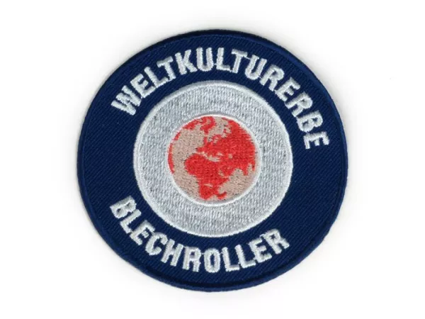 Parche -Patrimonio cultural mundial scooter de hojalata-.