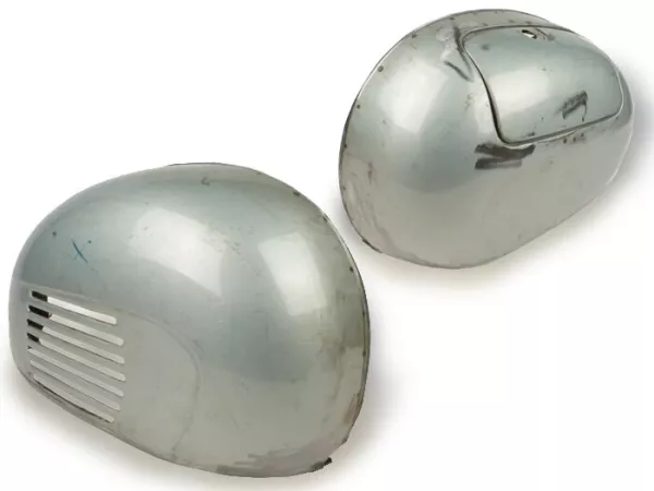 Side panel set -IMPORT- Conversion Vespa P-range to VBB appearance - oiled bare metall