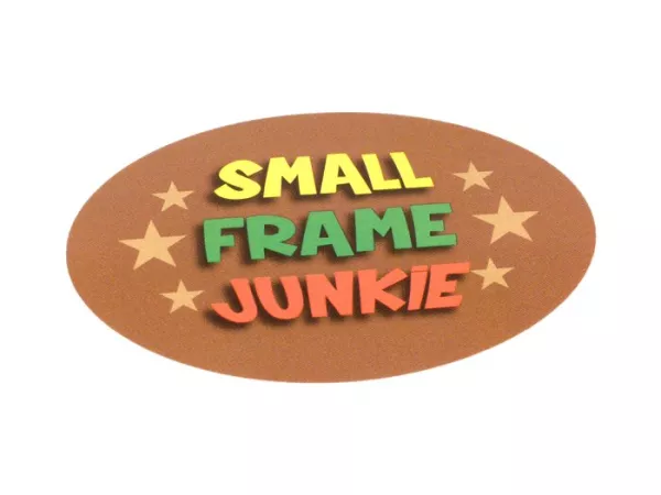 Sticker -70x50mm- Small Frame Junkie