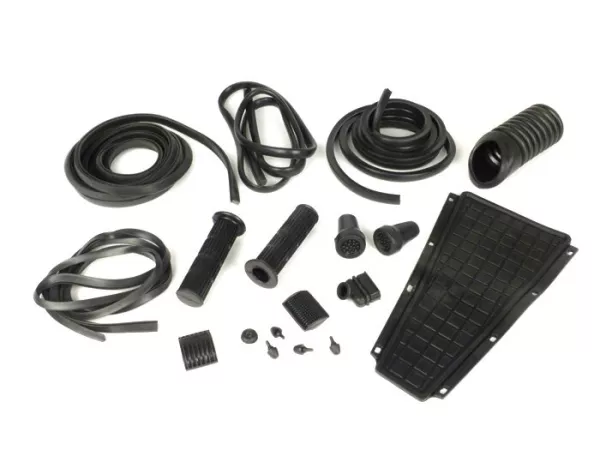 Juego de piezas de goma -IMPORT-parts- Vespa PX (-1984) - Negro