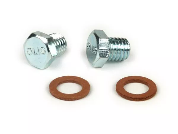 Ölablassschrauben-Set M8 x 8mm -CIF- Vespa V50, 50N, SS50, SS90, V90, V100, PV125, ET3, PK S, PK XL, PK XL2