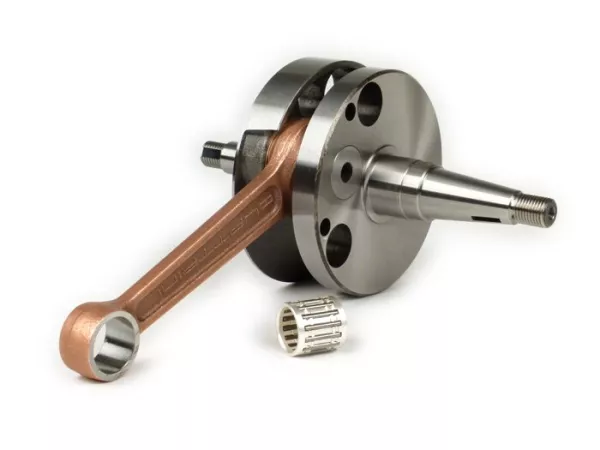 Albero motore -QUATTRINI M232, corsa=57mm, lunghezza biella=126mm (valvola rotante)- Vespa Rally200, PX200, Cosa200 - per Quattrini M232