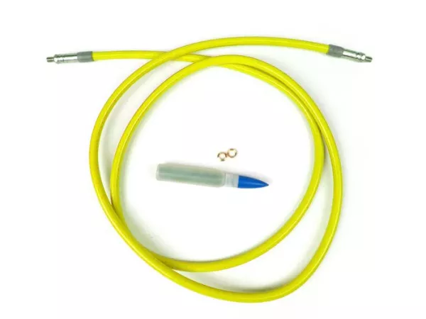 Latiguillo de freno -SPIEGLER MODULAR (sin racores)- Vespa, Lambretta - amarillo - 1400mm