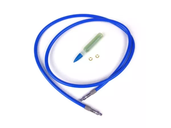 Latiguillo de freno -SPIEGLER MODULAR (sin racores)- Vespa, Lambretta - azul - 1200mm