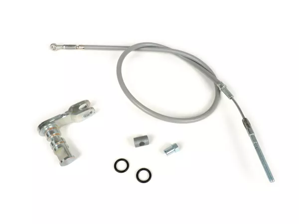 Remkabelset -BGM ORIGINEEL- Vespa PK S/XL/XL2 - Ombouw naar verstelbare kabel met schroefdraad