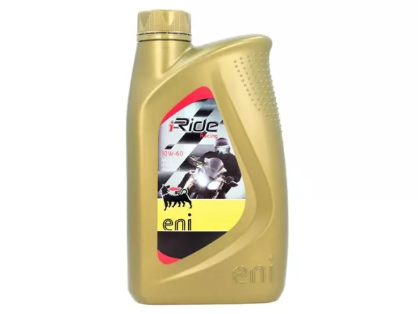 Aceite - Aceite de motor -ENI (AGIP) I-Ride PG- 4 tiempos SAE 10W-60 sintético - 1000ml - Recomendación Eni para Vespa GT/GTS/GTV125-300, LX/LXV125-150