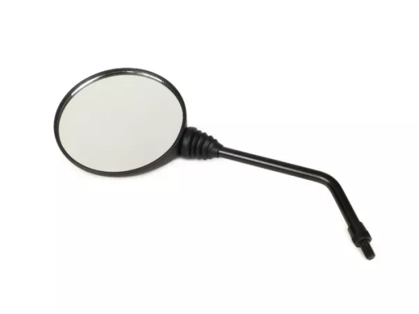 Espejo -CALIDAD OEM- Vespa Ciao, Bravo, Boss, Gilera EC1, E-Bike, Pedelec, S-Pedelec, Bicicleta - negro - puede utilizarse a izquierda y derecha - rosca M8 derecha