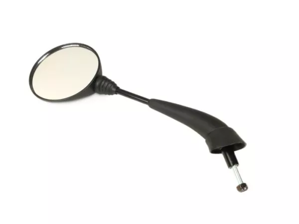 Spiegel -OEM KWALITEIT- Piaggio Liberty 50-150 - zwart - rechts - M8 rechtse schroefdraad