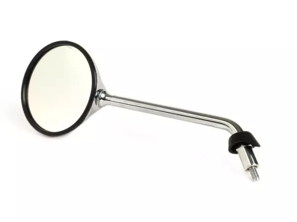 Mirror -MOTO NOSTRA- Vespa LX50-150, S50, Piaggio Liberty 50-125 - chrome - rhs/lhs - M8 right-hand thread