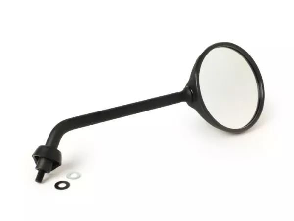 Specchio -MOTO NOSTRA- Vespa GTS 125-250-300, GTL 125 (ZAPM 31101) - nero opaco - utilizzabile sia a destra che a sinistra - filettatura M8 destra