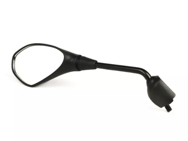 Mirror -OEM QUALITY- Vespa X7 125, X7 250, X7 300 - black - left - M10 right-hand thread