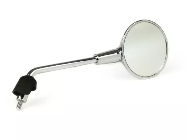 Mirror -OEM QUALITY- Vespa Primavera 50 (ZAPC53), Primavera 125 (ZAPM81) - also suitable for Vespa GTS 125-300 HPE (2019-2022) - rhs/lhs - chrome