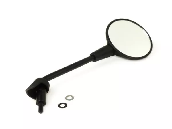 Mirror -OEM QUALITY- Vespa Primavera 50 (ZAPC53), Primavera 125 (ZAPM81) - also suitable for Vespa GTS 125-300 HPE (2019-2022) - rhs/lhs - black matt