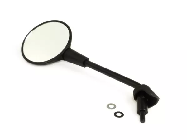 Mirror -OEM QUALITY- Vespa Primavera 50 (ZAPC53), Primavera 125 (ZAPM81) - also suitable for Vespa GTS 125-300 HPE (2019-2022) - rhs/lhs - black matt