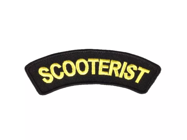 Parche -SCOOTERIST- negro - 100x35mm