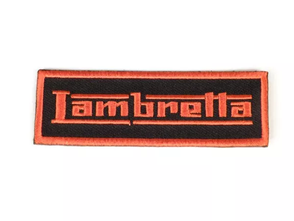 Parche - Parche -LAMBRETTA- naranja - 90x30mm