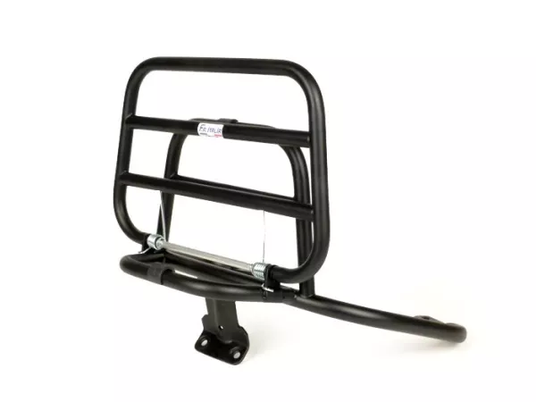 Rear rack, fold down -FA ITALIA- Vespa LX50, LX125, LX150, Vespa LXV50, LXV125, Vespa S50, S125, S150 - chrome - matt black