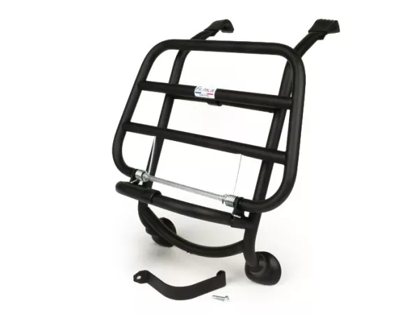 Porte bagages avant rabattable -FA ITALIA- Vespa GT, GTL, GTV, GTS, GTS Super, GT60 - 125-200-250-300cc - noir mat
