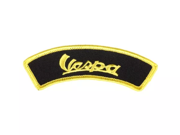 Patch  -VESPA (vintage)- black/yellow - shoulder - 100x35mm