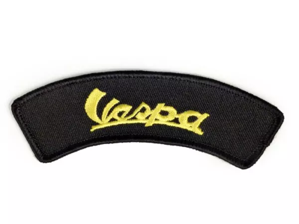 Patch - Patch -VESPA (vintage)- zwart/geel - Schouder - 100x35mm