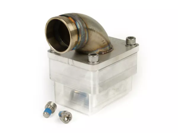 Intake manifold -Diafragma MRP SHORTY- Vespa Largeframe PX, Rally, Sprint, Cosa, T5 125cc - Øi = 30mm - AW = Ø34mm (karburator Ø28-30mm - PHBH, VHSH, PWK28, TMX30, Smartcarb 26-28)