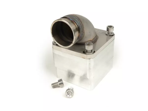 Intake manifold -MRP reed valve LML stainless steel- -NUR für LML Membrangehäuse - Øinner=30mm - CS=Ø34mm (carburetors Ø28-30mm - PHBH, VHSH, PWK28, TMX30, Smartcarb 26-28)