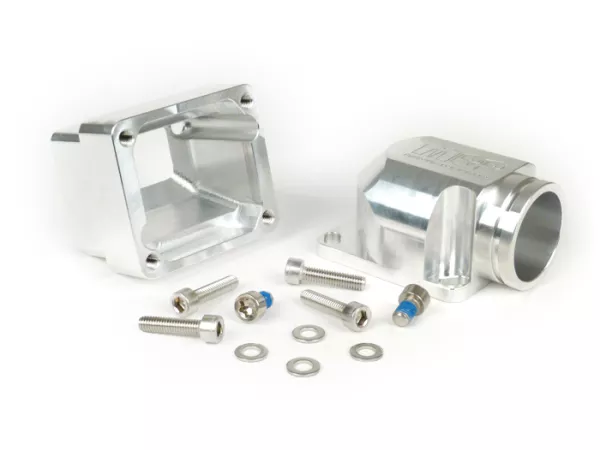 Intake manifold -Diafragma MRP CNC SHORTY- Vespa Largeframe PX, Rally, Sprint, Cosa, T5 125cc - Øi = 35mm - AW = 40mm