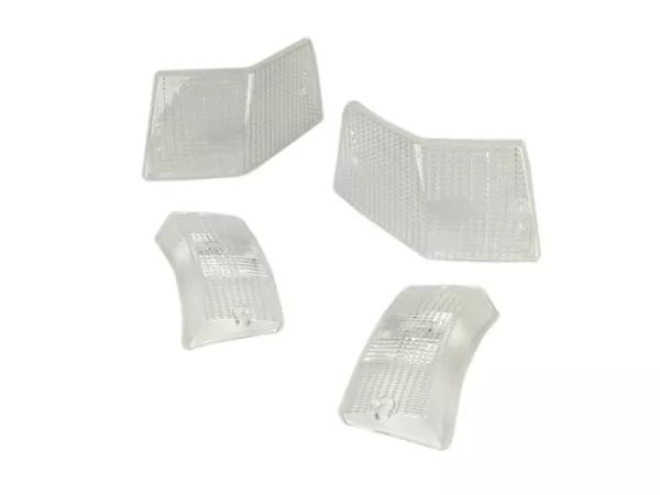 Lensa indikator -SIEM set 4 - Vespa PX80, PX125, PX150, PX200, T5 125cc - Putih
