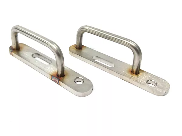 Set med genomgående bagageöglor -TD-Customs- Vespa PX, Sprint, Rally, T5 125cc, PK, V50, PV125, ET3, VNB - rostfritt stål