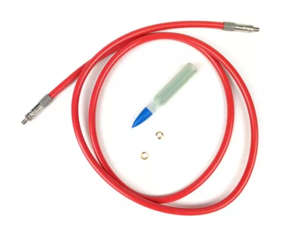 Latiguillo de freno -SPIEGLER MODULAR (sin racores)- Vespa, Lambretta - rojo - 1320mm