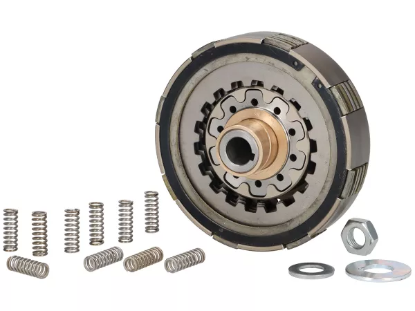 Koppeling -BENELLI 10 Molle ERGAL 5-disc- Type Cosa2/FL- Vespa Cosa2 125 (VNR2T), Cosa2 150 (VLR1T), Cosa2 200 (VSR1T), PX 125 (1995-), PX 150 (1995-), PX 200 (1995-) - zonder koppeltandwiel
