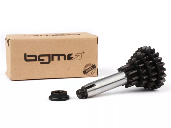 Gear cluster -BGM PRO Original- Vespa V50, PV125, ET3, PK50, PK80, PK125 S-XL - 10-14-18-22 teeth (used with genuine gear box, Piaggio genuine ratio)