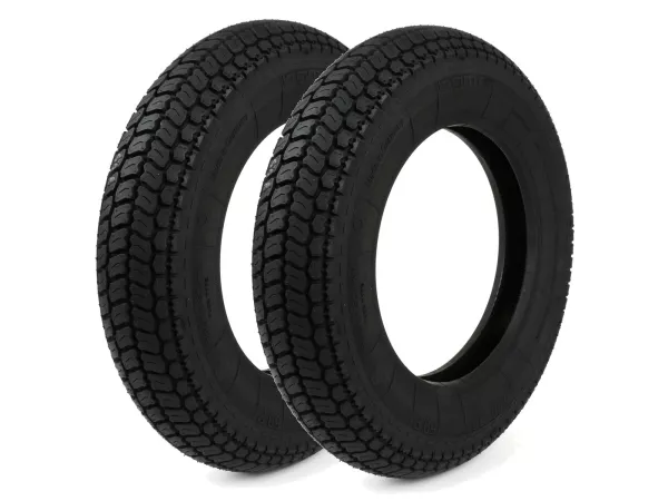 Reifen-Set -2x-BGM Classic (Made in Germany)- 3.50 - 10 Zoll TT 59P 150 km/h (reinforced)- nur für Felgen mit Schlauch