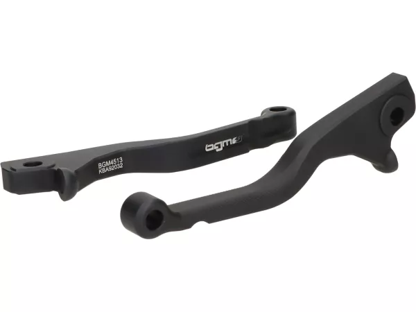 Pair of brake levers -BGM PRO Sport, short (130mm)- Vespa GTS 125-300  - (yoc 2023 - with Nissin brake system)- matt black - ABE