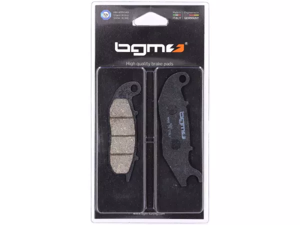 Brake pads -BGM- 111,5x36,5mm Nissin - Vespa GTS 125-300 (2022-), Piaggio Liberty 50-150, Medley 125-150