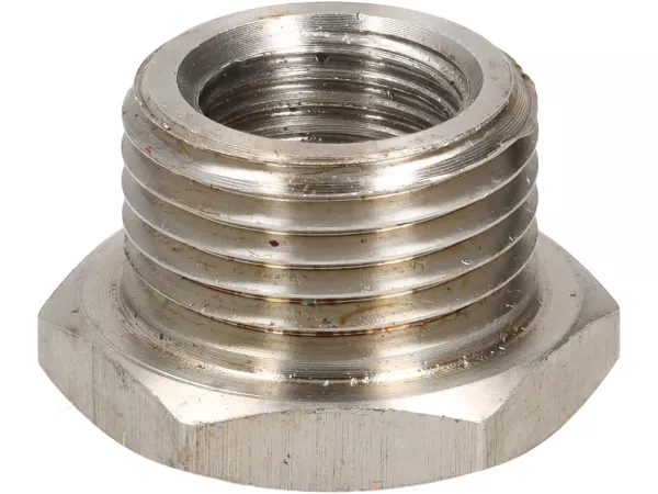 Adaptateur réduction -BGM PRO- M18x1,5 / M12x1,25 sonde lambda - acier inoxydable pour Vespa GTS, GTV 125-300ccm Euro5