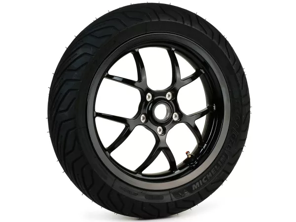 Complete wheel -BGM PRO SPORT 13 inch- MICHELIN City Grip 2 120/70-13 - Vespa GTS, GTS Super, GTV, Sei Giorni, GT 60, GT, GT L 125-310ccm - glossy black