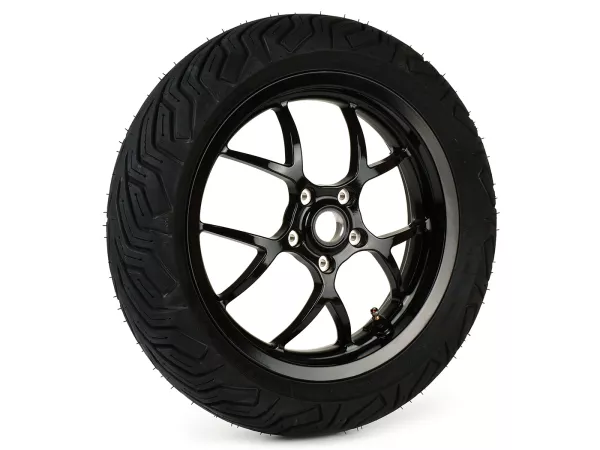 Komplett hjul -BGM PRO SPORT 13 tum- MICHELIN City Grip 2 140/60-13 - Vespa GTS, GTS Super, GTV, Sei Giorni, GT 60, GT, GT L 125-310ccm - glänsande svart