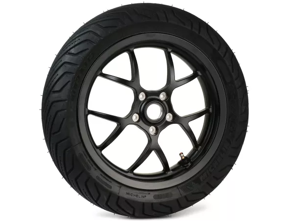 Llanta completa -BGM PRO SPORT 13 pulgadas- MICHELIN City Grip 2 120/70-13 - Vespa GTS, GTS Super, GTV, Sei Giorni, GT 60, GT, GT L 125-310cc - negro mate