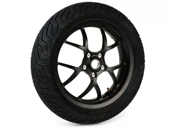 Compleet voorwiel -BGM PRO SPORT 13 inch- MICHELIN City Grip 2 130/60-13 - Vespa GTS, GTS Super, GTV, Sei Giorni, GT 60, GT, GT L 125-310cc - matzwart