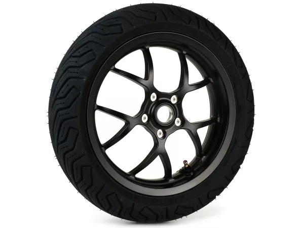 Compleet wiel -BGM PRO SPORT 13 inch- MICHELIN City Grip 2 140/60-13 - Vespa GTS, GTS Super, GTV, Sei Giorni, GT 60, GT, GT L 125-310cc - matzwart