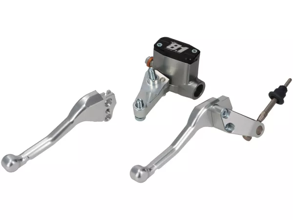 Bremspumpe vorne -8.1 OTTOPUNTOUNO- Kolben Ø=11mm, CNC - Vespa​ PV, ​ET3, ​GT, ​GTR, ​Super, ​TS, Sprint, SS180, ​Rally- rechts, Silbern